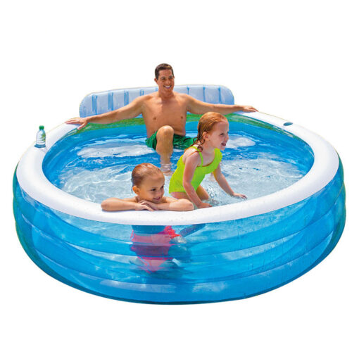 Intex 2.29 x 2.18m Round Inflatable Swimming Pool