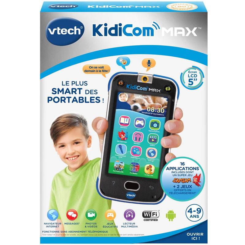 Vtech KidiCom Max Interactive Smart Phone For Kids — Chez Les Petits
