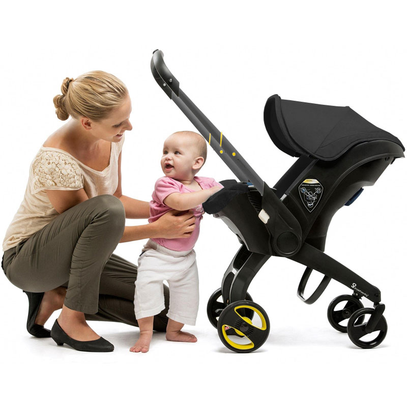 Black linen outlet deluxe stroller system