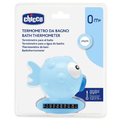 Chicco 0m+ Bath Thermometer Blue Fish