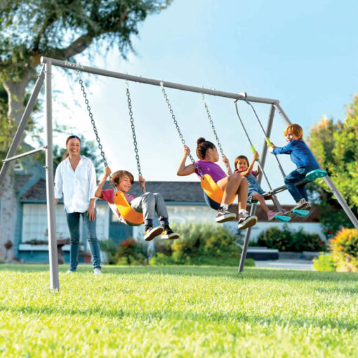 Intex XL Metal Swing Set With 2x Seats & Glider - Image 3