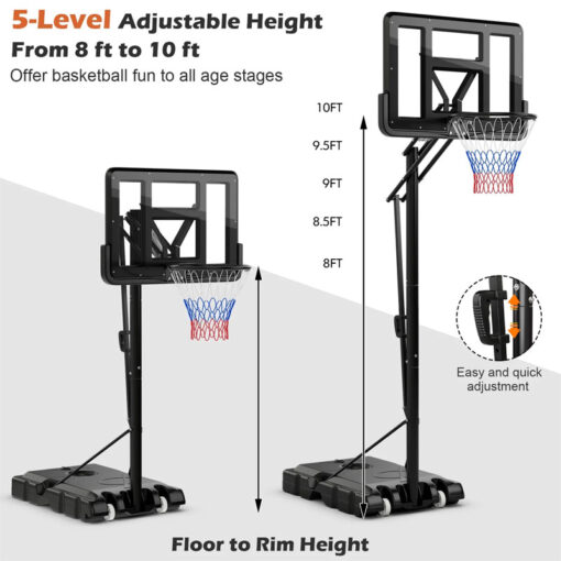 Professional XXL Basketball Hoop Set With Easy Backboard Adjust - Image 3