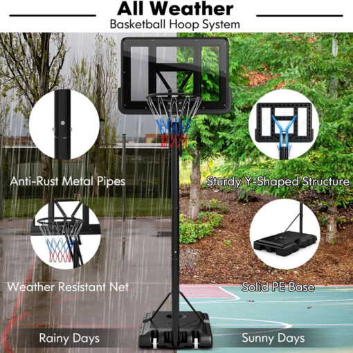 Professional XXL Basketball Hoop Set With Easy Backboard Adjust - Image 6