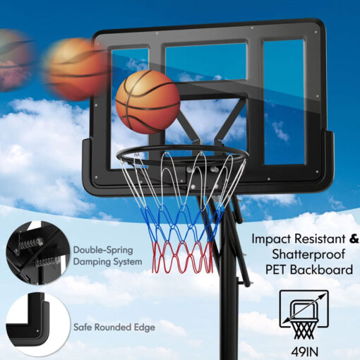 Professional XXL Basketball Hoop Set With Easy Backboard Adjust - Image 8