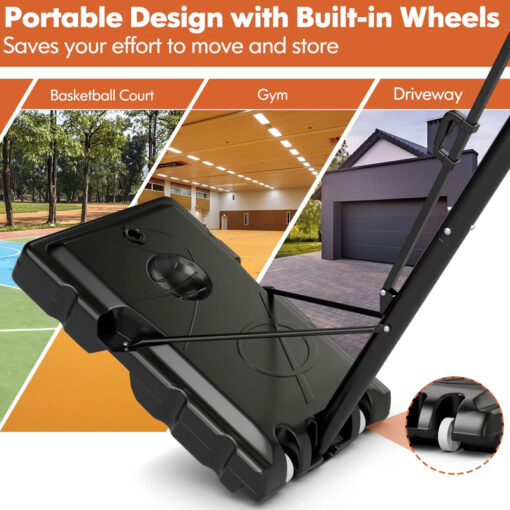 Professional XXL Basketball Hoop Set With Easy Backboard Adjust - Image 9