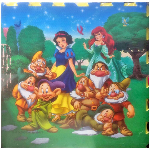 Pack Of Four 60 x 60cm Puzzle Floor Play Mat Disney Princess