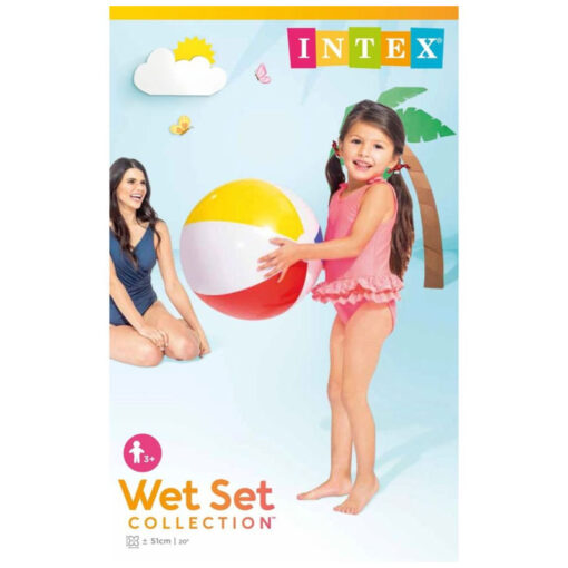 Intex 51cm Inflatable Beach Ball Glossy