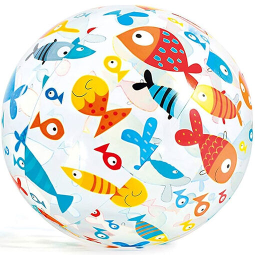 Intex 51cm Inflatable Beach Ball Lively Print Fish