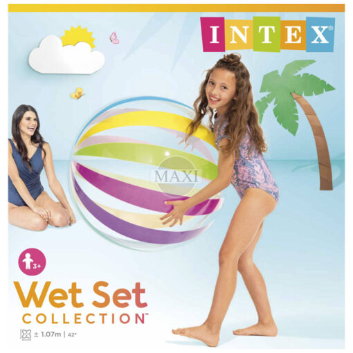 Intex 107 cm Inflatable Jumbo Beach Ball Glossy