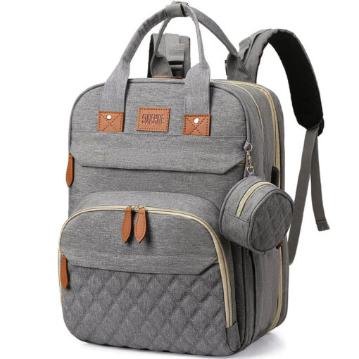 All In One Travel Maternity Bag With Carrycot Extension Grey