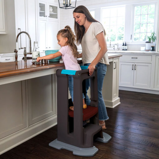 Simplay3 Toddler Tower Adjustable Stool Dark Grey - Image 2