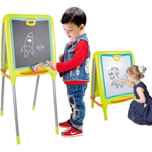 Large Children's Easel Double Sided Metal Board