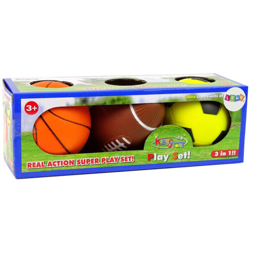 Pack of 3x Small Sports Baby Balls