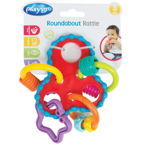 Playgro 3m+ Roundabout Rattle Baby Toy