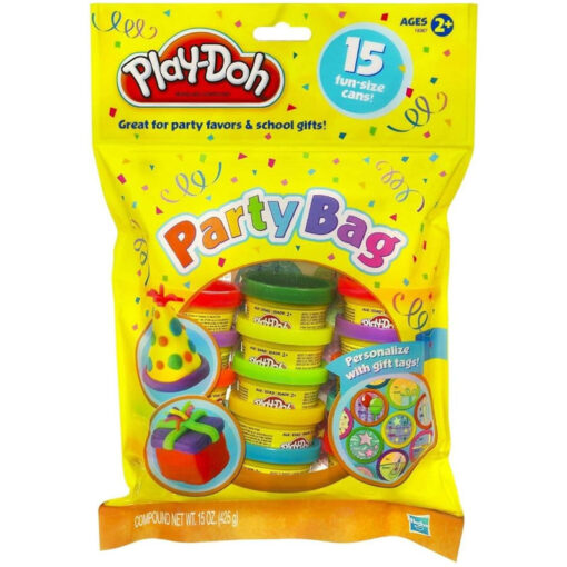 Play Doh Party Bag 15x Assorted Small Play Dough Cans