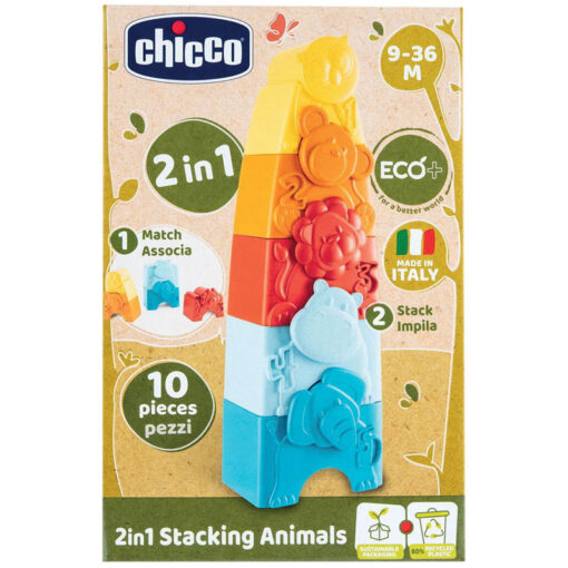 Chicco 2 in 1 Stacking Animals Baby Toy