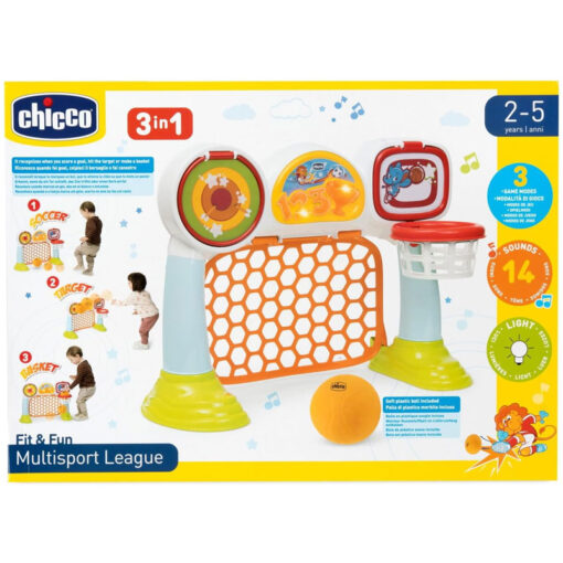 Chicco 3 in 1 Fit & Fun Multisport League Football & Basketball