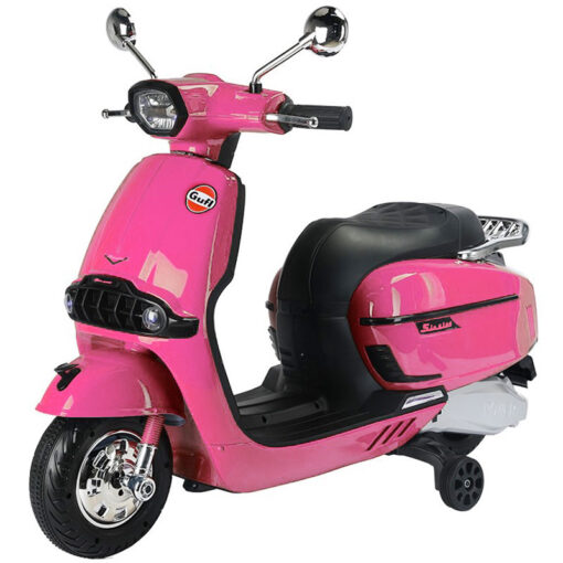 Vespa Scooter 2x 6v Electric Motorcycle Pink