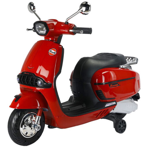 Vespa Scooter 2x 6v Electric Motorcycle Red