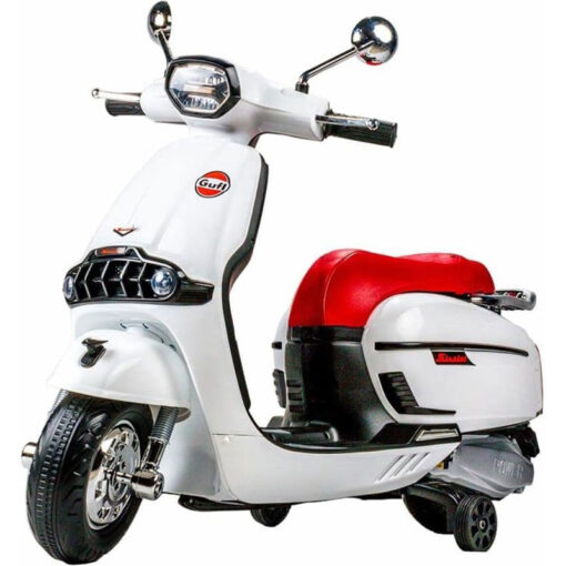 Vespa Scooter 2x 6v Electric Motorcycle White