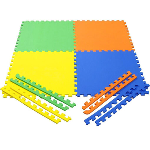 Pack Of Four 60 x 60cm Thick Puzzle Eva Floor Play Mat Multicolor - Image 2