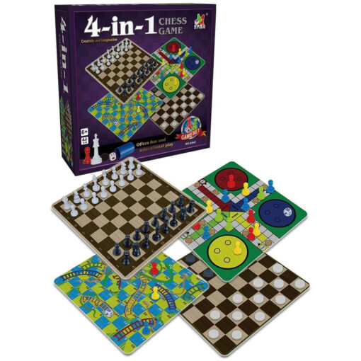 4 in 1 Multiple Board Games Set - Image 2