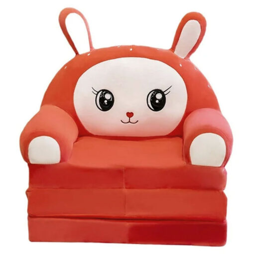 Deluxe 2 in 1 Rabbit Bunny Baby Sofa Chair Salmon