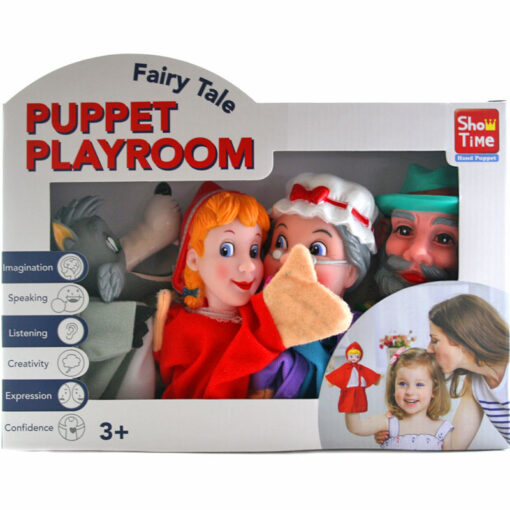 Show Time Pack of 4 Hand Puppets Little Red Riding Hood