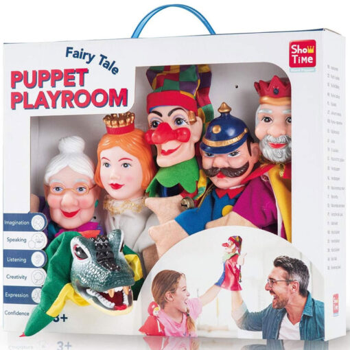 Show Time Pack of 6 Hand Puppets Punch & Judy