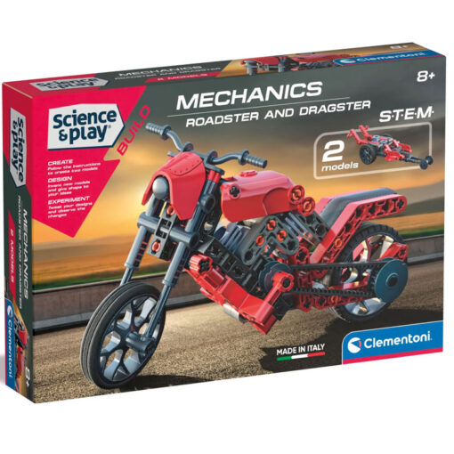 Clementoni Science & Play Mechanics Roadster And Dragster Moto