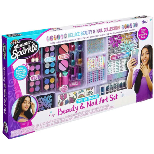 CrazArt Shimmer 'n Sparkle The Ultimate Beauty & Nail Art Set