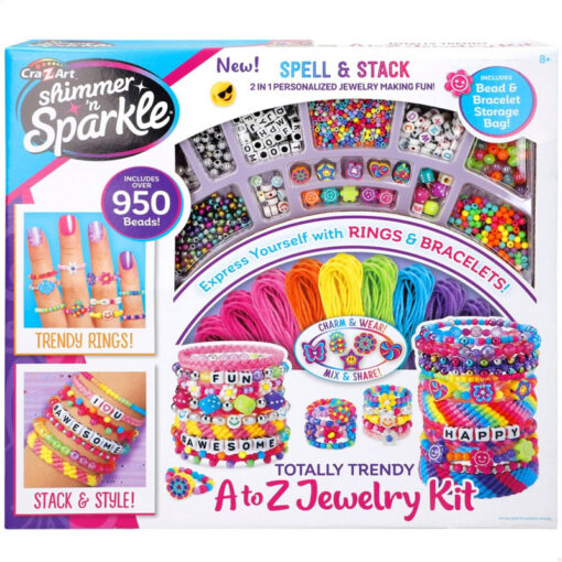 CrazArt Shimmer 'n Sparkle Totally Trendy A To Z Jewelry Kit