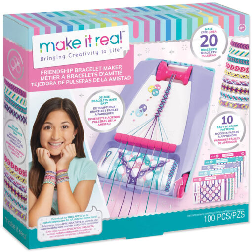 Make It Real Friendship Bracelet Maker With 100 pcs