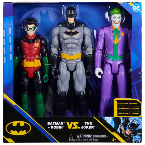 Spin Master DC Batman & Robin VS The Joker Figurine Set