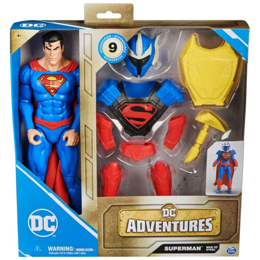 Spin Master DC Adventures Superman Action Hero Figurine With 9 Gear Accessories