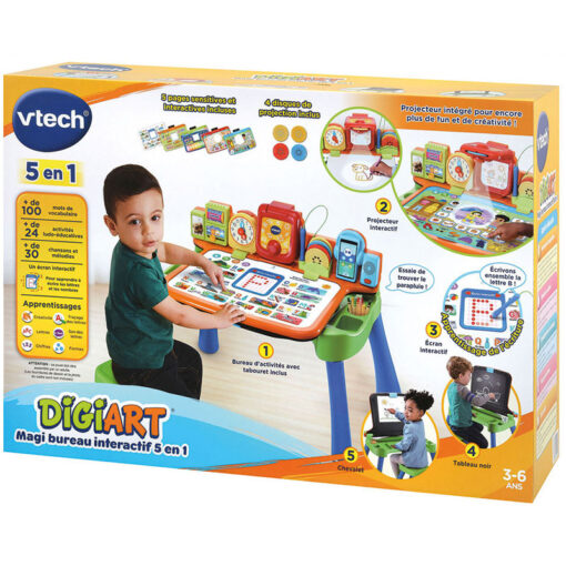 Vtech Magi Bureau Interactif 5 en 1 Interactive Desk MultiColor