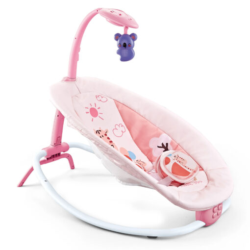 Trendy 0m+ Baby Rocking Chair With Soothing Vibration Pink