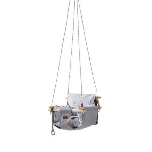 Original Trendy Bedroom Baby Swing Chair Stars Grey