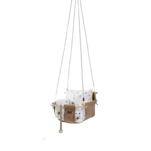 Original Trendy Bedroom Baby Swing Chair Stars Beige