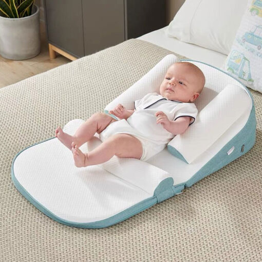 Premium XXL Anti Reflux & Positioner Baby Pillow Green - Image 2