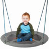 Large 110cm Round Tree Swing Seat Saucer Grey