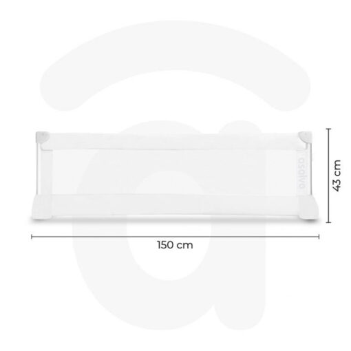 Asalvo 150cm Bed Rail White - Image 2
