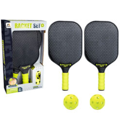 AJ Sportz 2x Pickle Ball Paddles Racket Set With 2x Balls