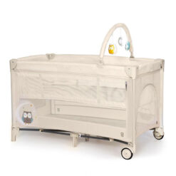 Asalvo Travel Cot Complet Duo Playpen Cot Bed Owl