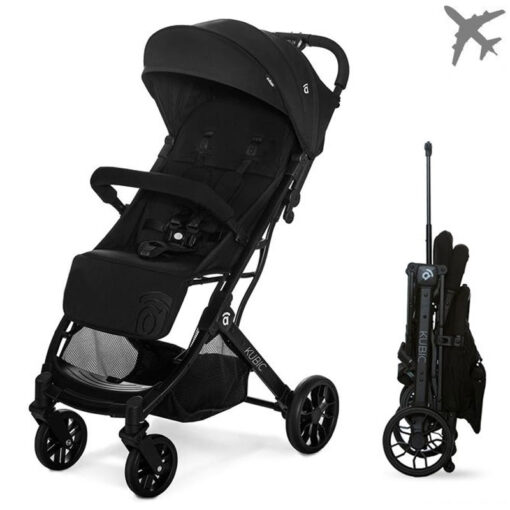 Asalvo Kubic 2 Newborn Travel Stroller Black