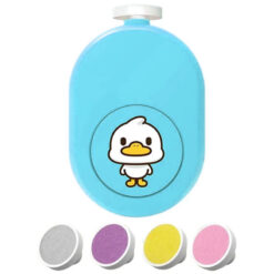 Baby Electric Nail Polisher Nail File Trimmer Duck Blue