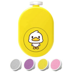 Baby Electric Nail Polisher Nail File Trimmer Duck Yellow