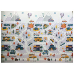 Deluxe 2 x 1.5m Baby Foldable Floor Play Mat Cars & Tracks