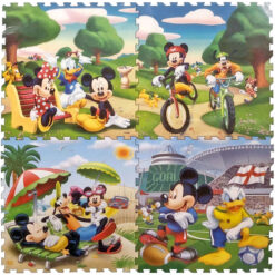 Disney Pack Of Four 75 x 75cm Puzzle Floor Play Mat Mickey Mouse