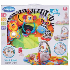 Playgro Grow n Play 5 in 1 Safari Super Gym Play Mat
